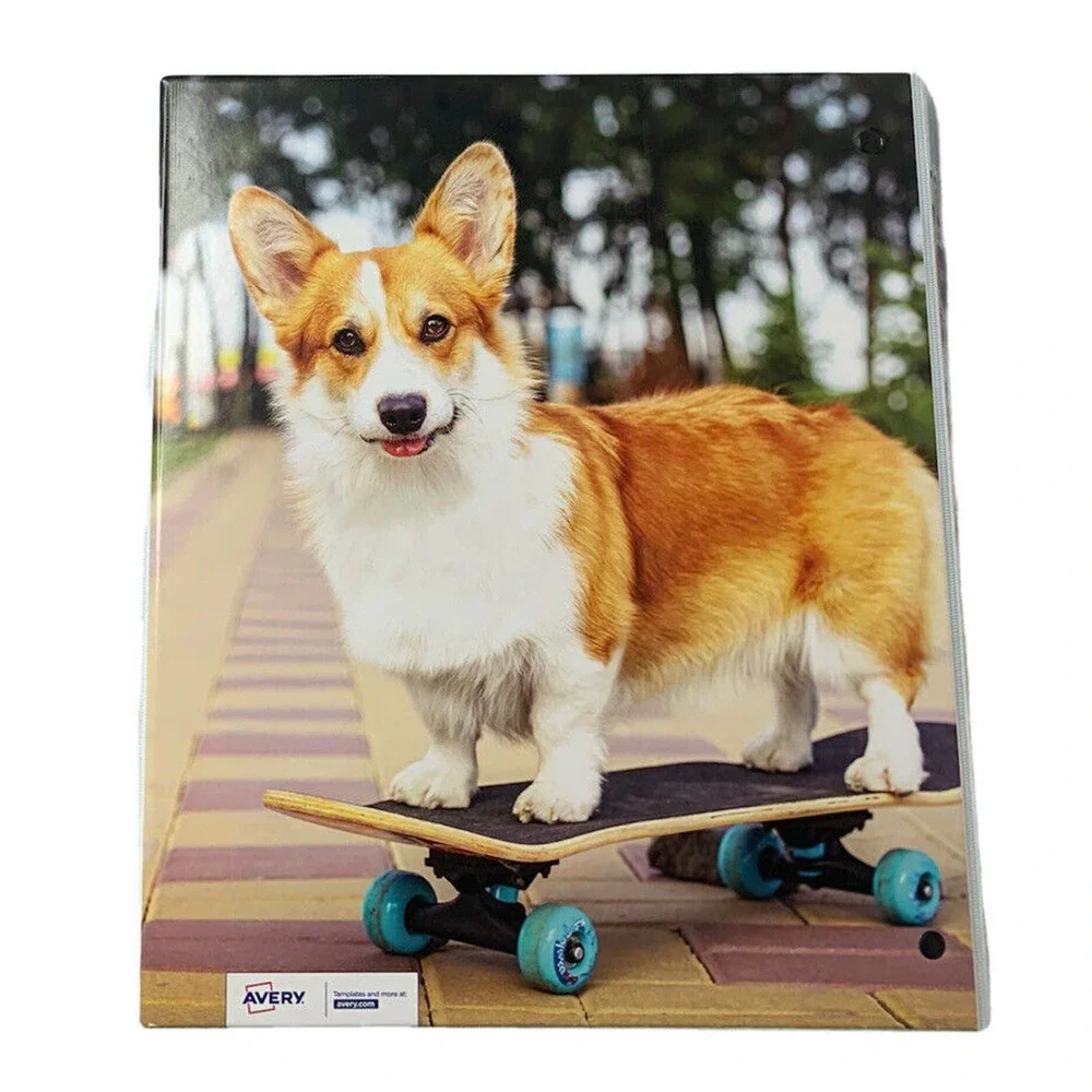 NEW Avery Pembroke Welsh Corgi Dog Skateboard 3 Ring 1